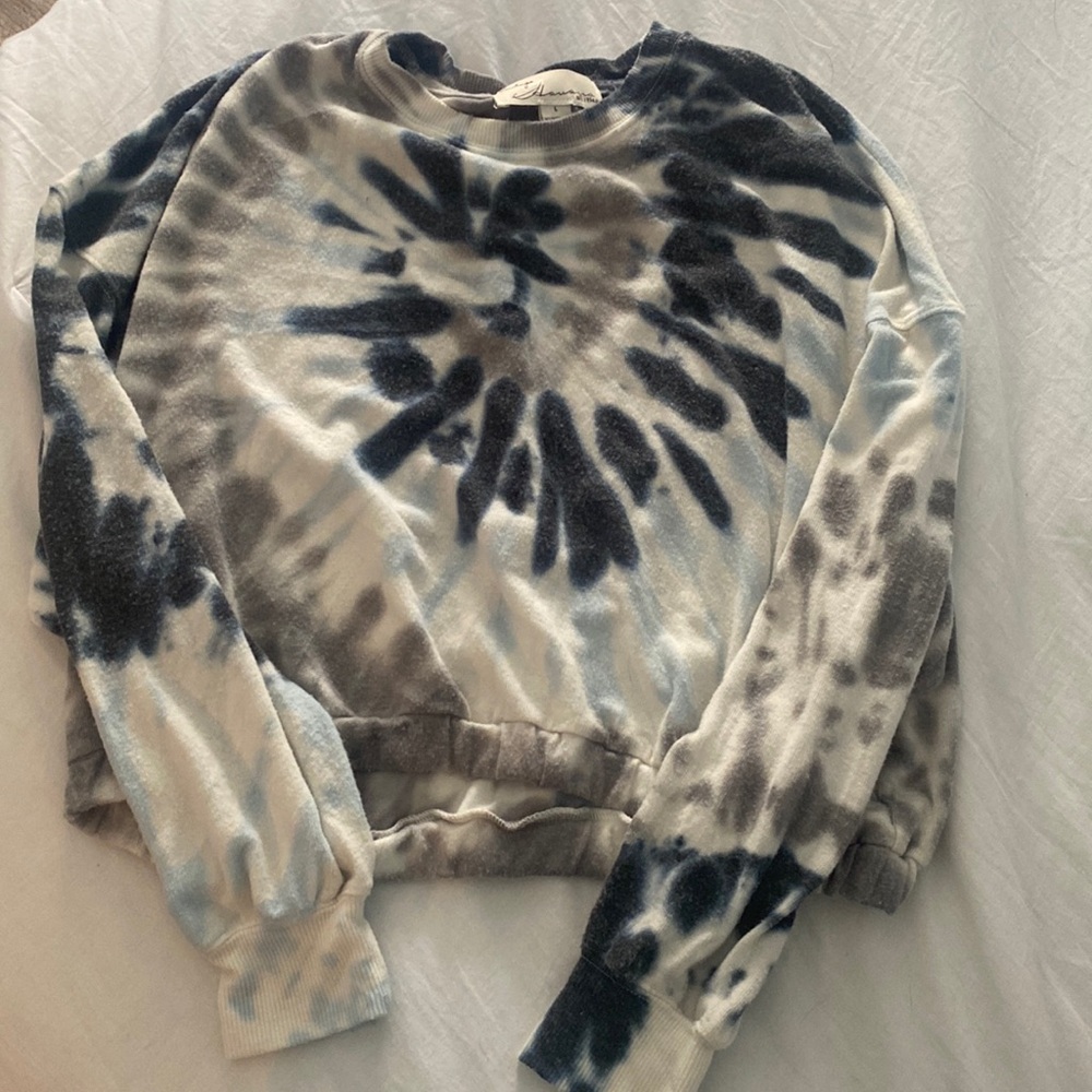Tie Dye Cropped Sweatshirt